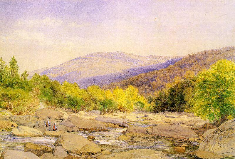 Hill, John William View on Catskill Creek Germany oil painting art